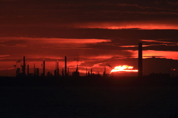 Industrial sunset