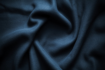 Background texture of deep blue fleece