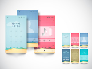 Concept of mobile user interface.
