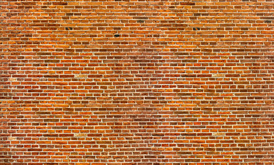 Orange red brick wall texture