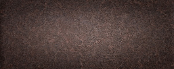 Close up of brown leather background or texture