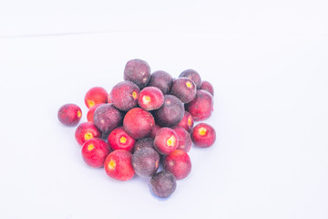 close up of fresh  grewia asiatica or phalsa fruit