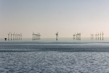 Environmentally friendly power generation with offshore wind turbines