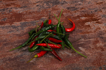 Hot and spicy Chili pepper heap