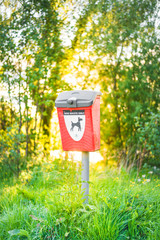 Clean after your dog - dog waste bin