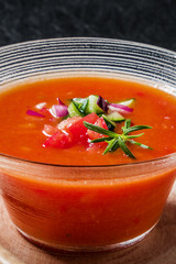 ガスパチョ　スペインの冷たいスープ　gazpacho (spanish cold soup)