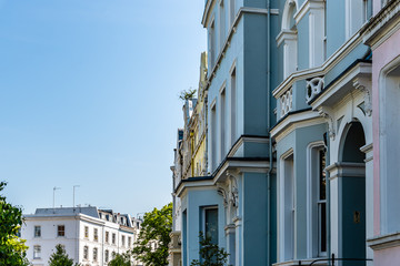 Victorian houses in Notting Hill in London