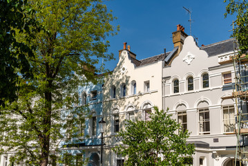 Fototapeta na wymiar Victorian houses in Notting Hill in London