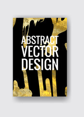 Vector Black and Gold Design Template illustration.
