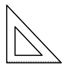 triangle rule education supply icon