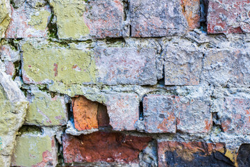Brick old wall background. Brick texture. pattern saver