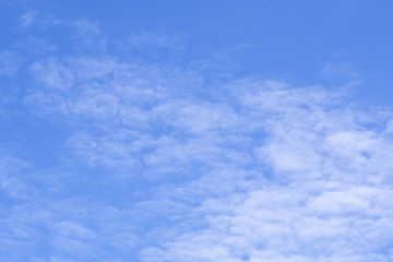 Naklejka na ściany i meble Beautiful scenery of bright blue sky and white clouds