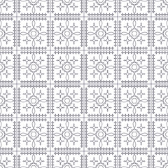Abstract seamless pattern of squares with a pattern. Bright modern stylish texture. Ceramics, textiles, fabric, paper, wallpaper, print, magazine, flyer, booklet.