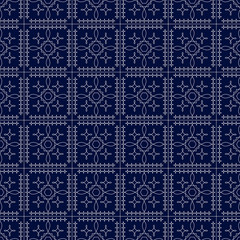 Abstract seamless pattern of squares with a pattern. Bright modern stylish texture. Ceramics, textiles, fabric, paper, wallpaper, print, magazine, flyer, booklet.