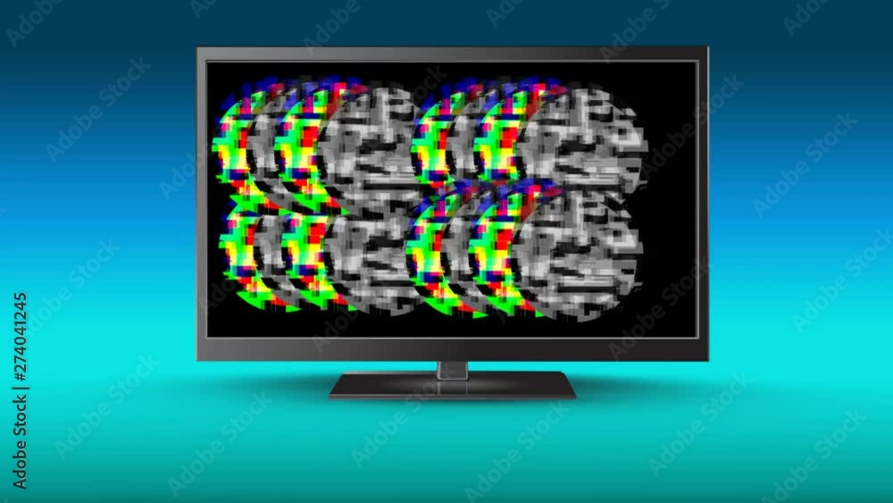 Aufkleber lcd screen with colorful static