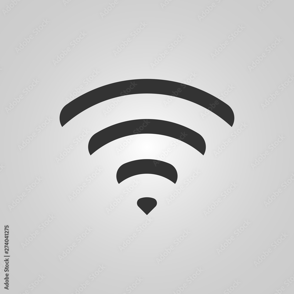 Poster wifi connection icon. wifi signal. wi-fi zone sign. coverage symbol. vector illustration.