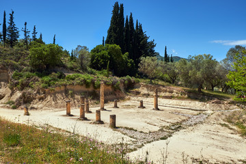 Nemea, Stadion Säulenhof, Peloponnes, Griechenland.