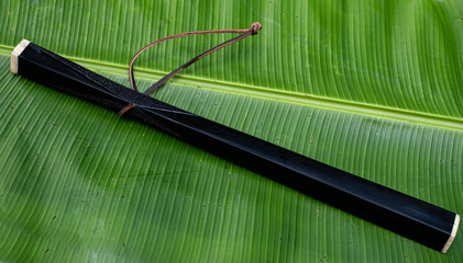 KOMFAEK wood baton is weapon Thailand ancient