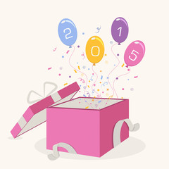 Concept of celebrating Happy New Year.