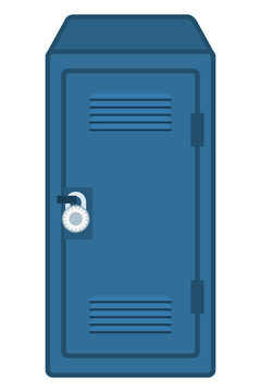 locker school with padlock icon