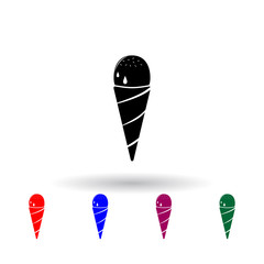 ice cream multi color icon. Elements of beach holidays set. Simple icon for websites, web design, mobile app, info graphics
