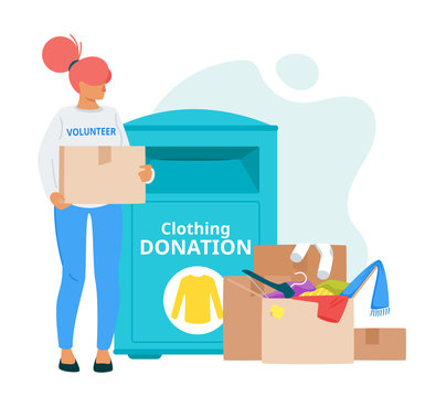 Voluntary organization, charity vector illustration