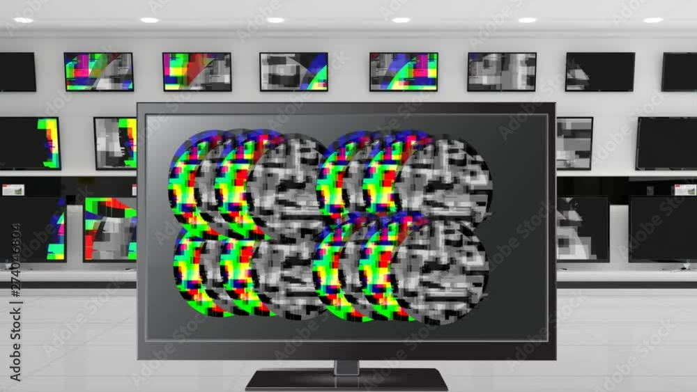 Poster lcd screens with colorful static