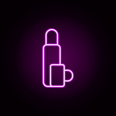 thermos neon icon. Elements of camping set. Simple icon for websites, web design, mobile app, info graphics