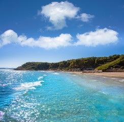 Cala de roca Plana beach in Tarragona