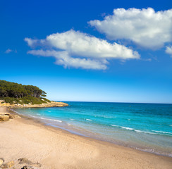 Fototapeta na wymiar Cala de roca Plana beach in Tarragona