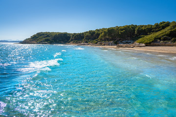 Cala de roca Plana beach in Tarragona