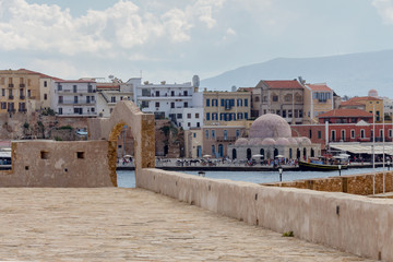 The fortress to the city of Chania (island Crete, Greece)