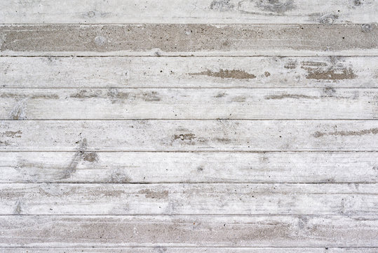 Wall Made of Concrete with Wood Texture / Texture of Wooden Formwork on The Concrete Wall