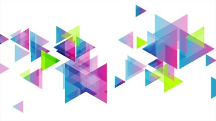 Colorful geometric triangles tech abstract motion background. Seamless looping. Video animation Ultra HD 4K 3840x2160 - Powered by Adobe