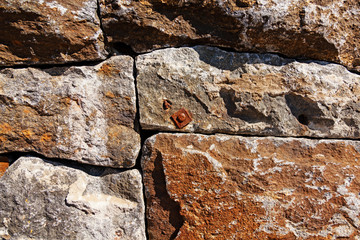 large stones in a stone wall