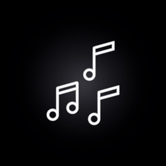 notes, melody neon icon. Elements of carnival and amusement set. Simple icon for websites, web design, mobile app, info graphics