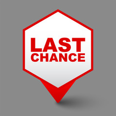 red vector banner last chance