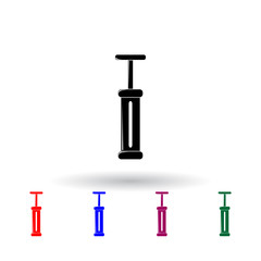 pump for wheels multi color icon. Elements of cars service and repair parts set. Simple icon for websites, web design, mobile app, info graphics