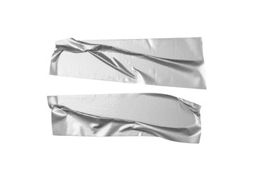 Silver tape selection isolated on white background