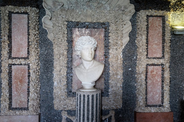 Shell Grotto of Palazzo Borromeo at Isola Bella, Lago Maggiore, Piedmont, Italy