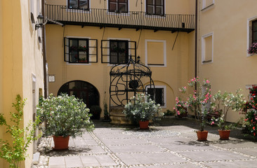 Courtyard of the Velika Nedelja Castle, Slovenia 