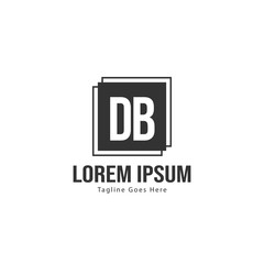 DB Letter Logo Design. Creative Modern DB Letters Icon Illustration