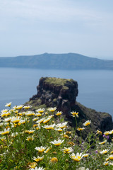 Santorini landscape for hiking