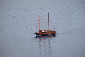 sailing ship in the sea