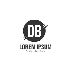 DB Letter Logo Design. Creative Modern DB Letters Icon Illustration