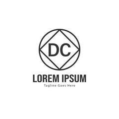 DC Letter Logo Design. Creative Modern DC Letters Icon Illustration