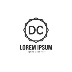 DC Letter Logo Design. Creative Modern DC Letters Icon Illustration
