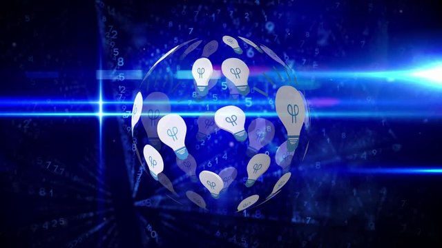 Light bulb and binary codes