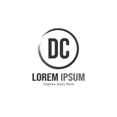 DC Letter Logo Design. Creative Modern DC Letters Icon Illustration