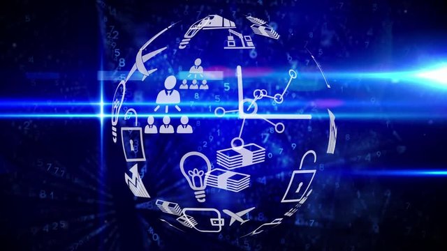 Digital application icons and binary codes